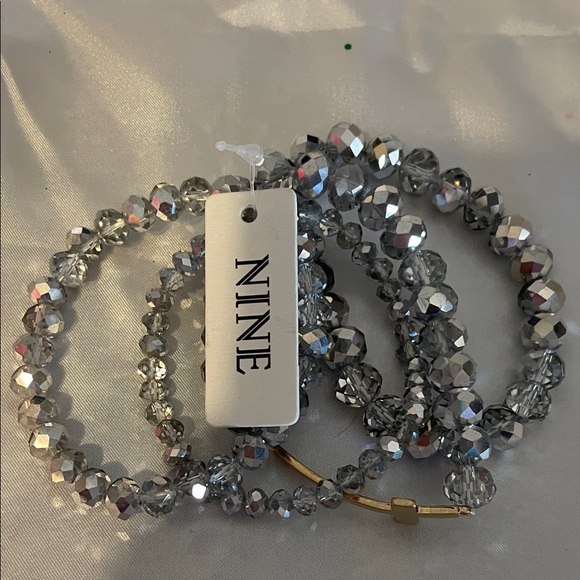 Silver Beaded Bracelet Set - Picture 7 of 8